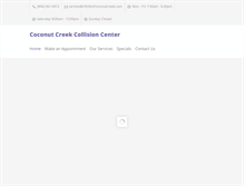 Tablet Screenshot of coconutcreekcollisioncenter.com